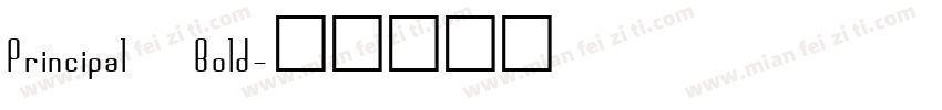Principal Bold字体转换